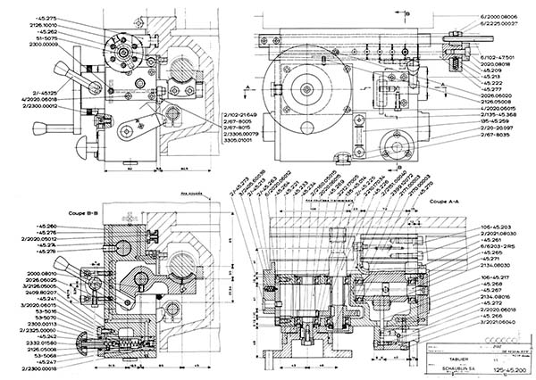 Фартух токарно-гвинторізного верстата Schaublin 125